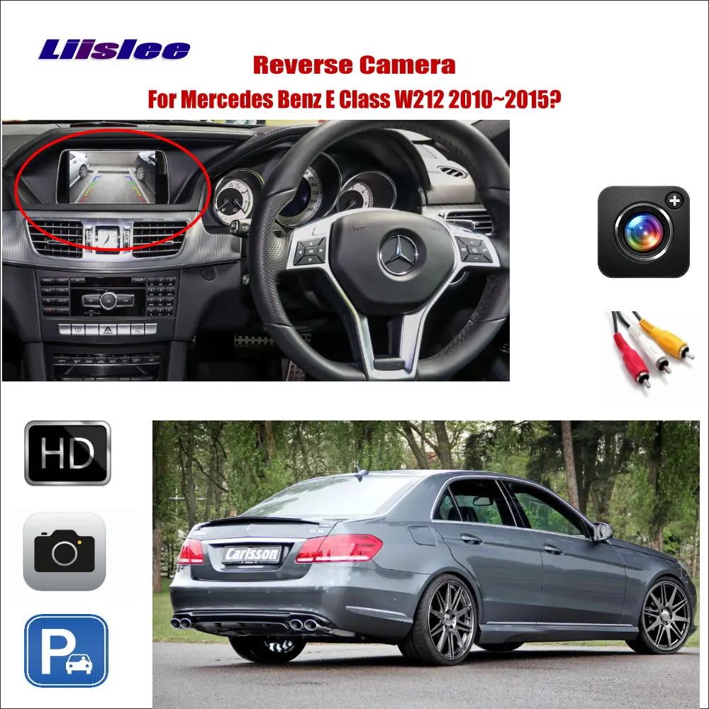 

For Mercedes Benz E Class W212 2010-2015 Car Reverse Rear View Camera Connect Original Factory Screen RCA Backup Parking CAM