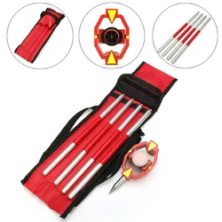 New  Micro Prism +17.5mm With 4 Poles For  Total Station