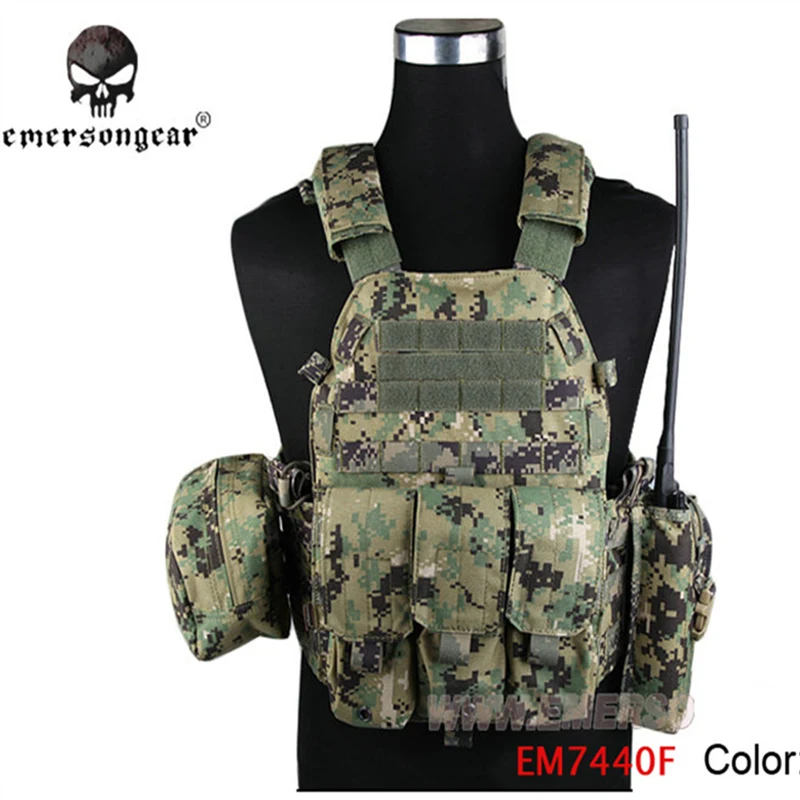 EMERSON GEAR LBT6094A Style Vest with Pouches Airsoft Painball Combat Gear EM7440F AOR2