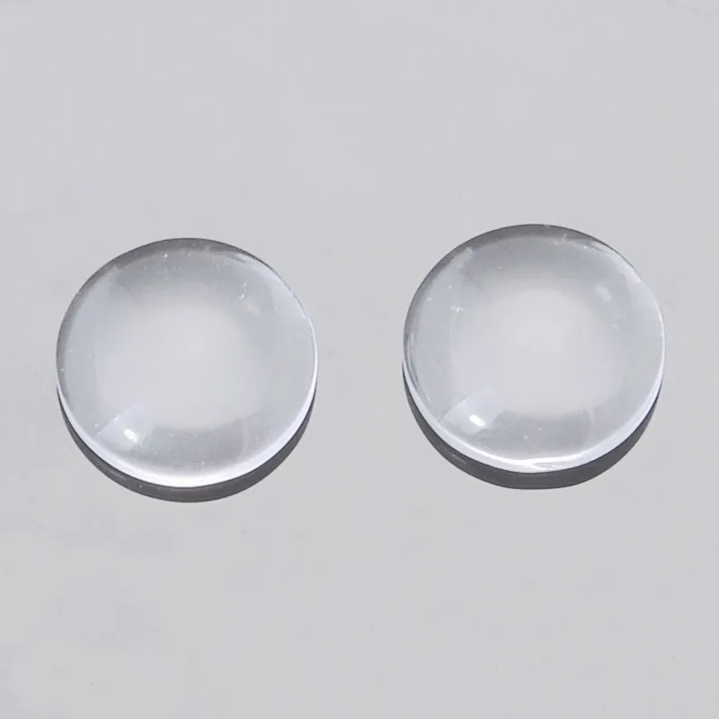 

50pcs Wholesale 10mm Clear Half Flat Back Cabochons For Kameleon Jewelpop DIY Craft Scrapbooking Jewelry Making Accessories