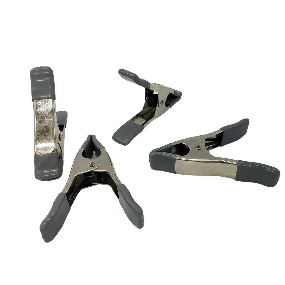 4PCS 4 Inch Steel Spring Clamps  Max Jaw Opening 2 Inch Large Super Heavy Duty Spring Metal
