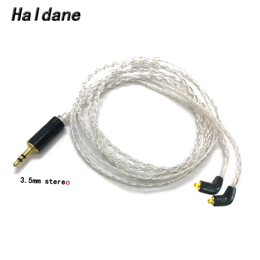 

Free Shipping Haldane 2.5/3.5/4.4mm Balanced 4 Cores 7N OCC Silver Plated Headphone Upgrade Cable For ER4SR ER4XR Headphones