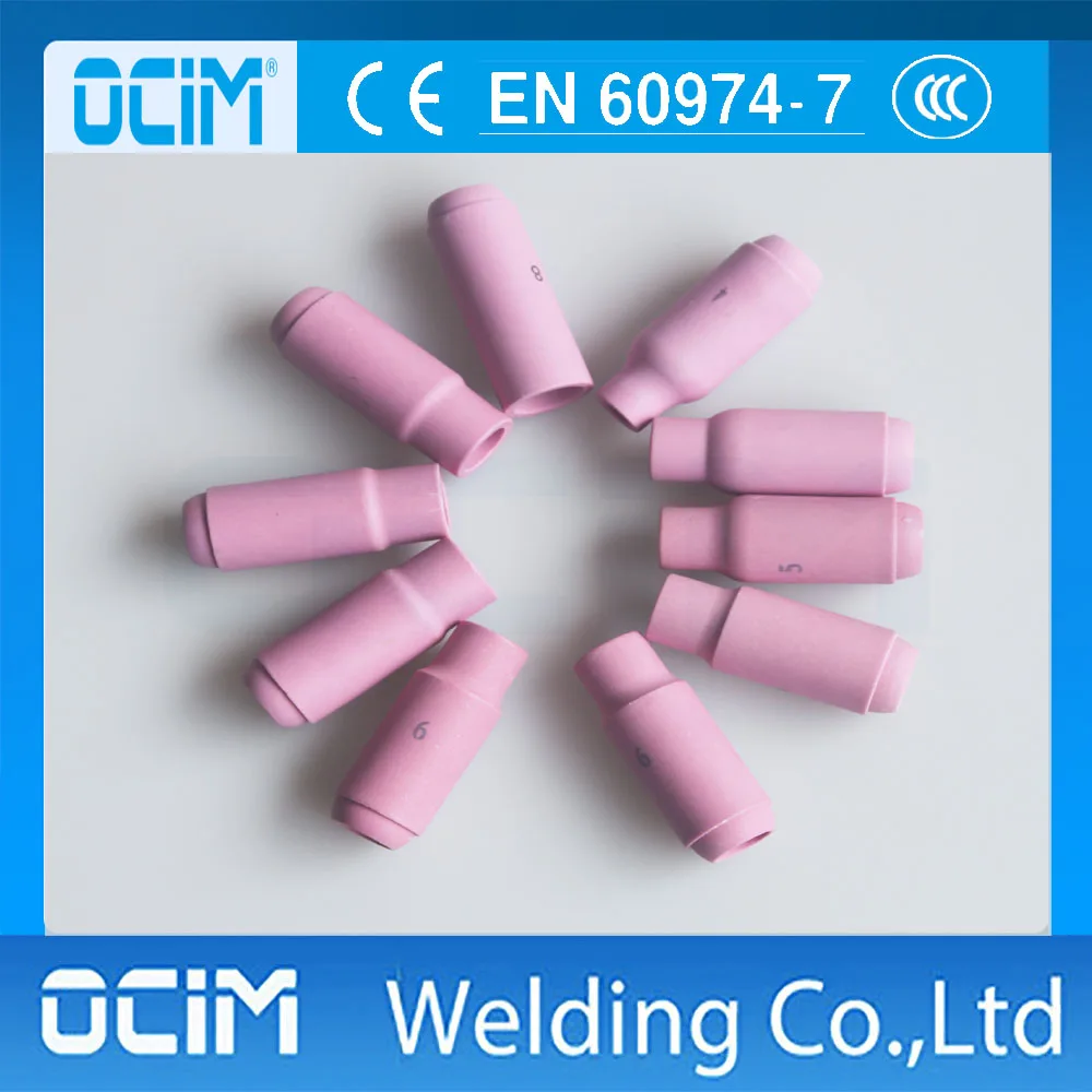 10pcs 10N50 10N49 10N48 10N47 10N46  TIG Alumina Ceramic Cup for SR PTA DB WP17 18 26 Series torch