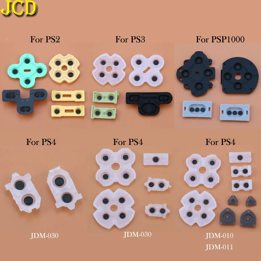 

JCD 1Set For PS4 JDM-001 011 30 Silicon Rubber Conductive D-Pad For PS2 PS3 PS4 PSP1000 Controller Repair Parts