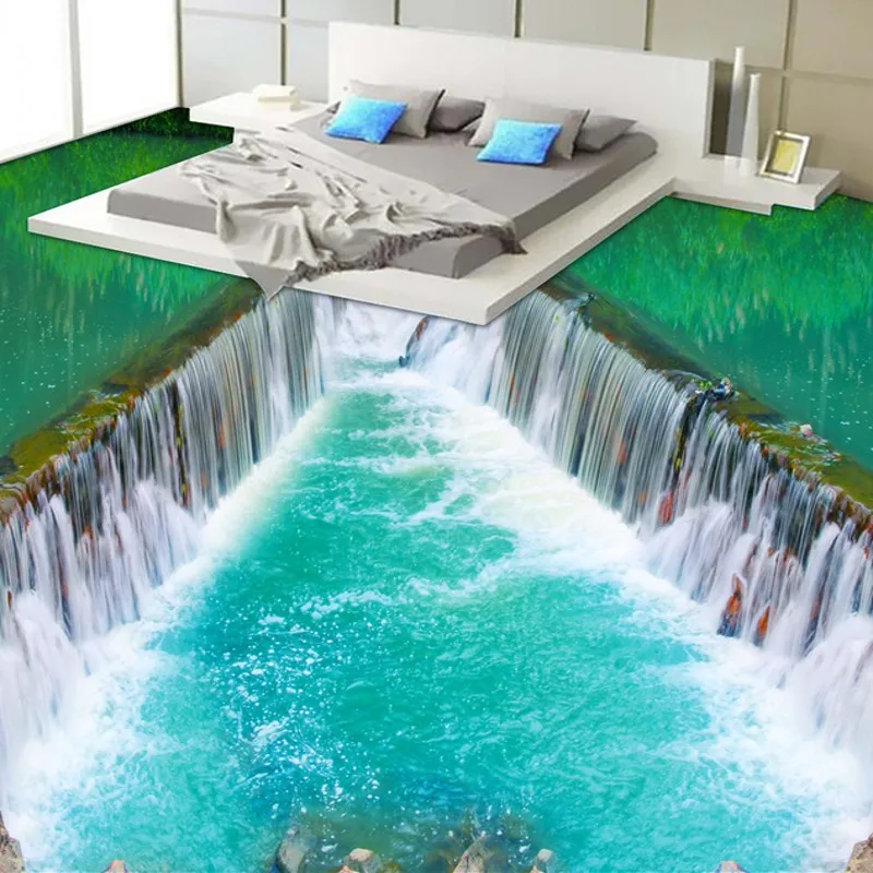 

beibehang papel de parede 3D floor painted collage bedroom floor mural flooring stereo wallpaper mural