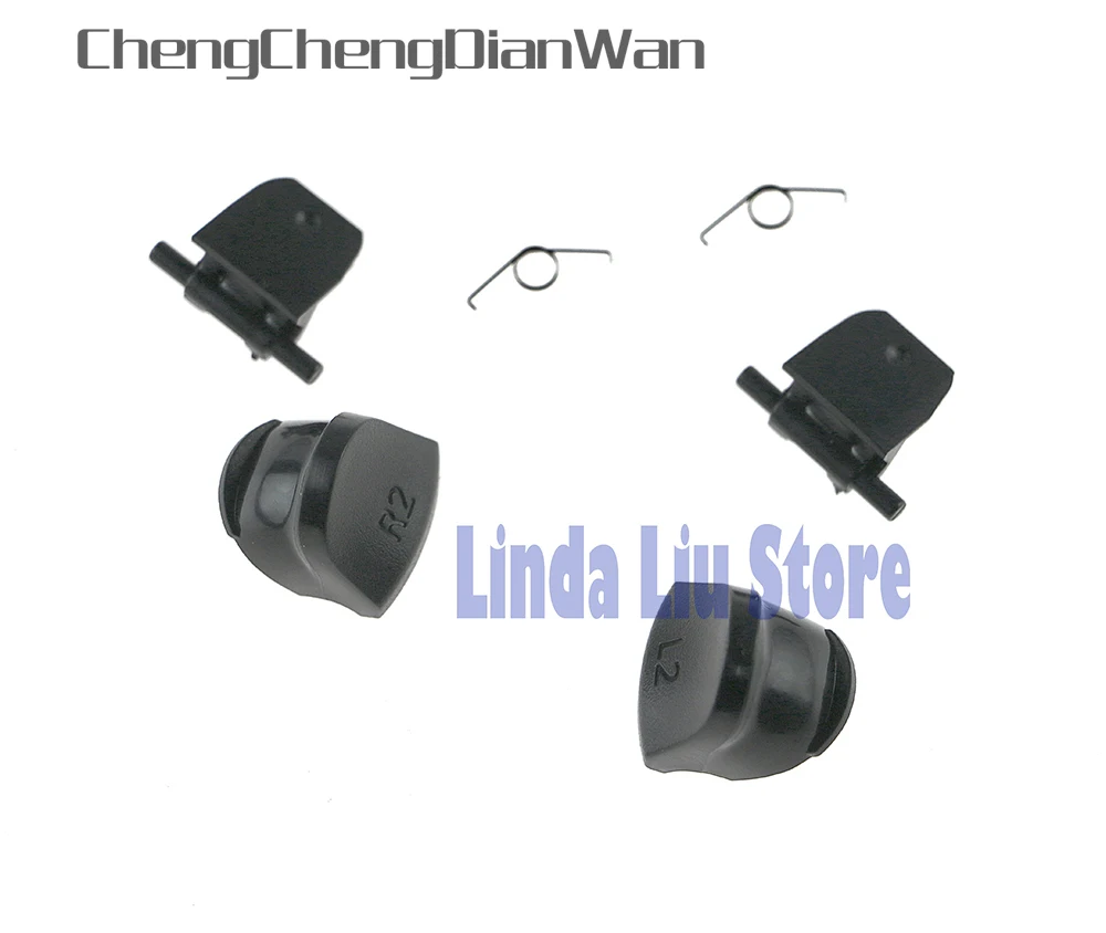 

ChengChengDianWan 100sets/lot Replacement New JDS-030 JDM-030 L2 R2 Trigger Button with Springs For PS4 Controller