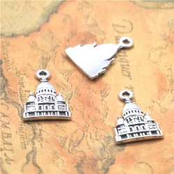 15pcs/lot church charm Antique Tibetan silver tone Religious beliefs architecture Charms Pendant 23x16mm