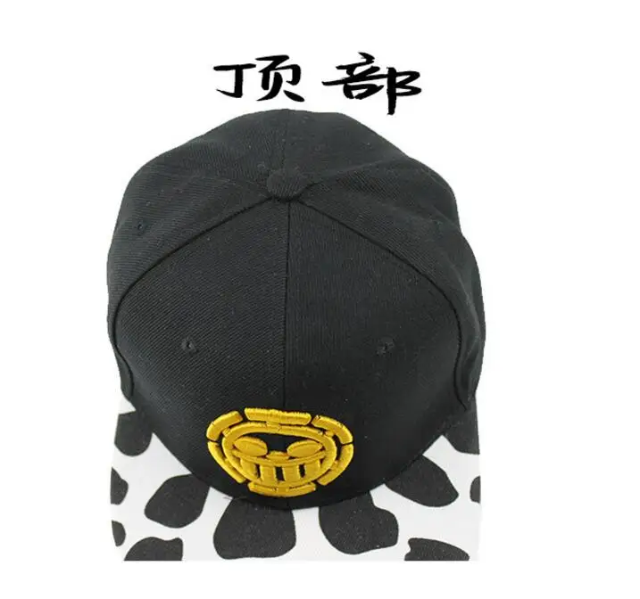 Wholesale Lots Anime One Piece Hat Baseball Cap Trafalgar Law Hats Cosplay Caps For Women Men Hip Hop Snapback Caps Flat Hats