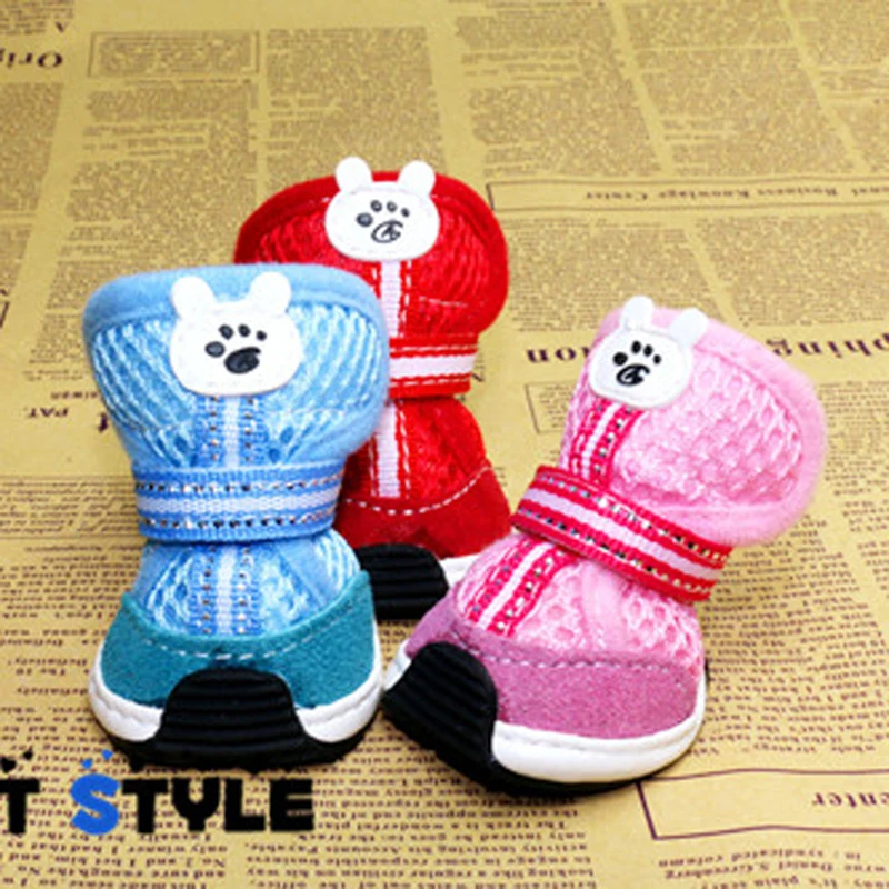 canvas Pet dog shoes teddy vip bo shoes pet shoes breathable puppy boot Pet supplies product ZL266