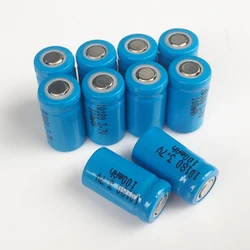 10PCS 3.7V 10180 lithium ion rechargeable battery li-ion cell baterias pilas 100MAH for led flashlight digital device