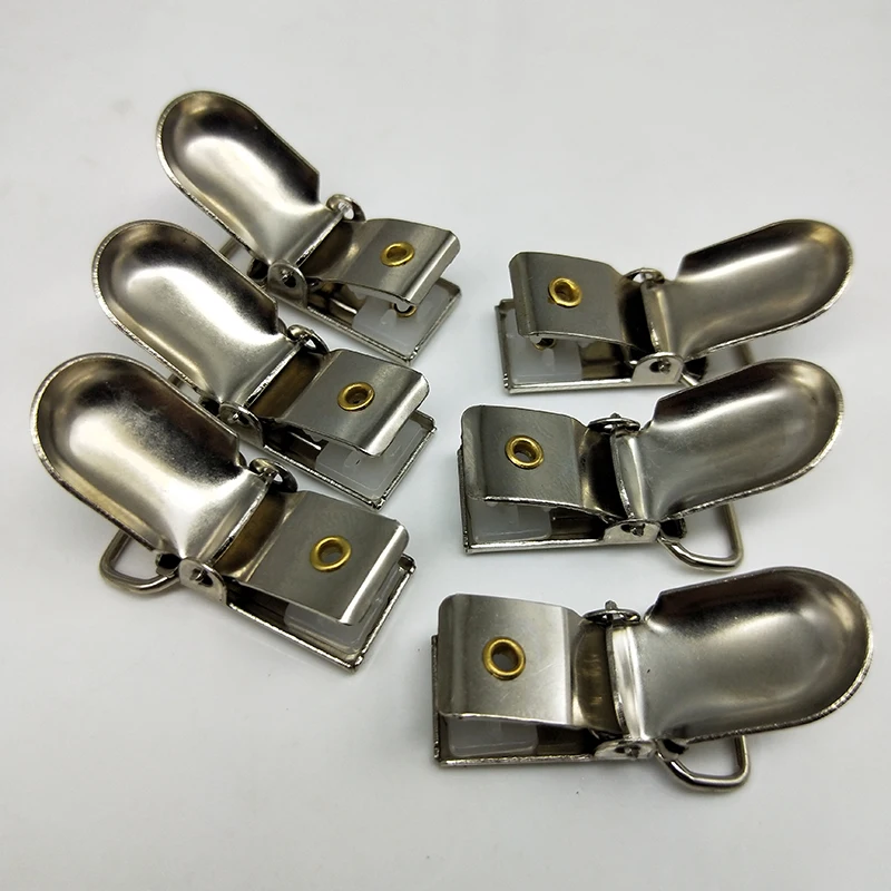 Lead Free Metal Pacifier Paci Suspensorio Suspender Clips Holders Clip Holder Cloth Accessories 15MM 10PCS/LOT