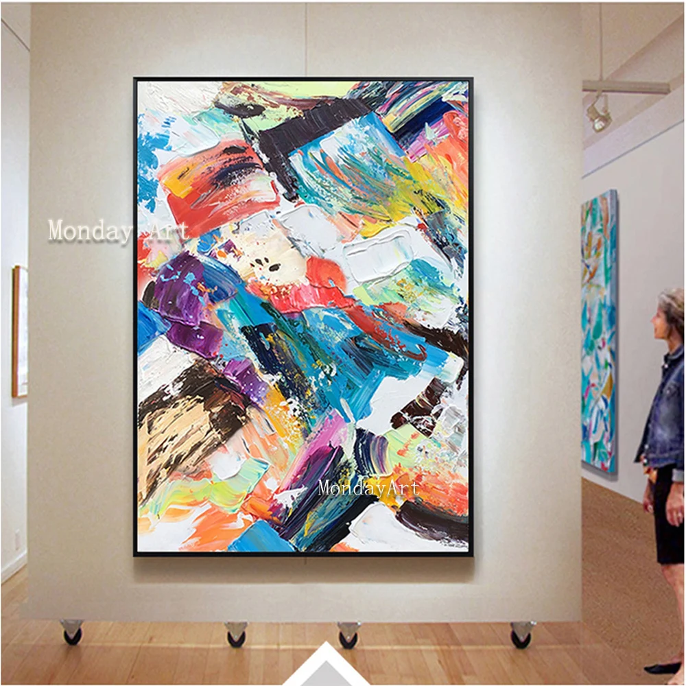 

100% HandpaintedModern Abstract Canvas Painting Canvas Oil Painting on Canvas Poster Wall Art Picture for Living Room Home Decor