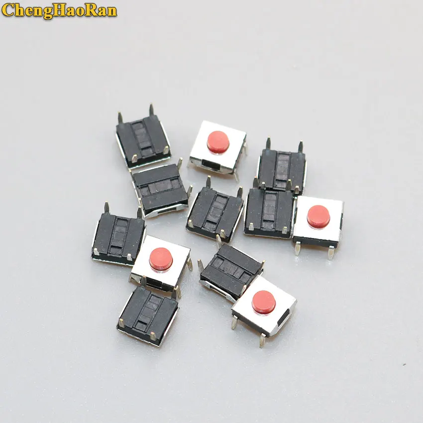 ChengHaoRan 10 pcs 6X6X3.1mm Touch Button Switch 4pin DIP 6 * 6 * 3.1mm tact Tactile Switches Button for LCD Screen Monitor