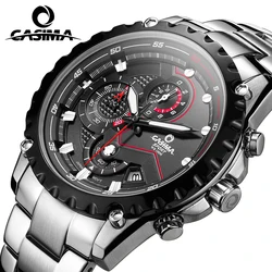 CASIMA Top Marca Moda Cronógrafo Sport Watch Impermeável Luminosa Militar Quartz Relógio de Pulso Relógio Para Homens Relogio masculino