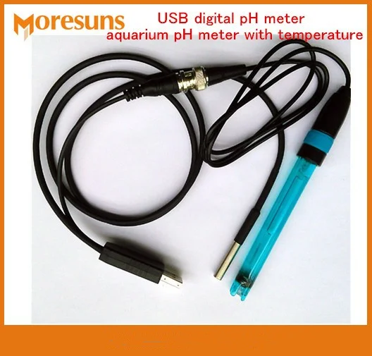 

Fast Free Ship USB digital pH meter aquarium pH meter with temperature free driver Support secondary development