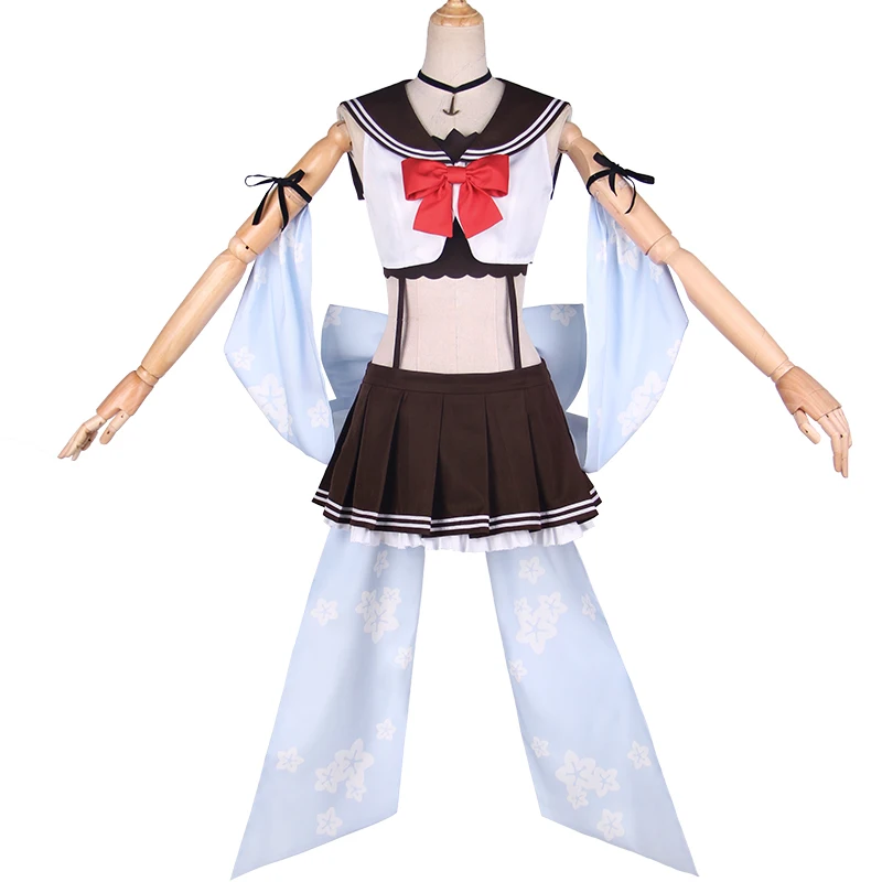 

Japanese Amine Yuudachi Shiratsuyu Class Destroyer Cosplay Costume Beautiful Suits Woman Clothing with accessory 110