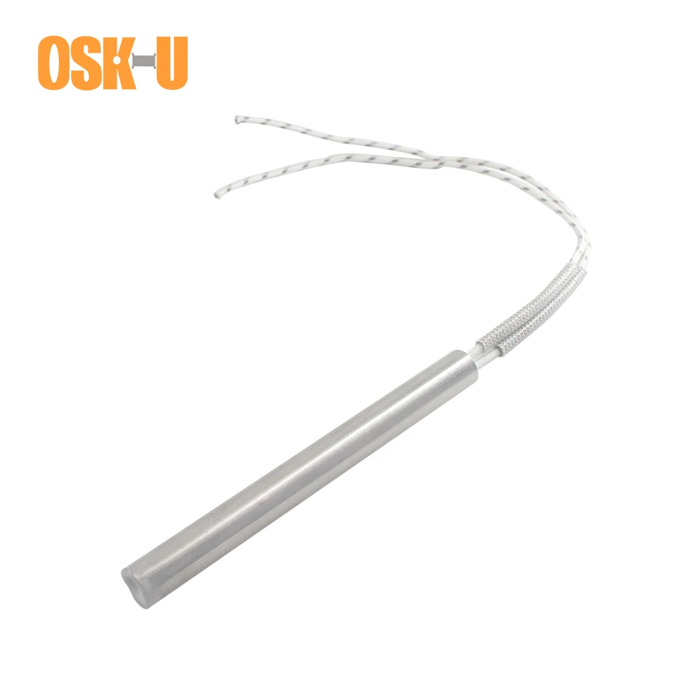 2pcs 8mm Tube Diameter Cartridge Heater Element 220V Stainless Steel Electrical Tubular Heating Pipe for Home Appliance