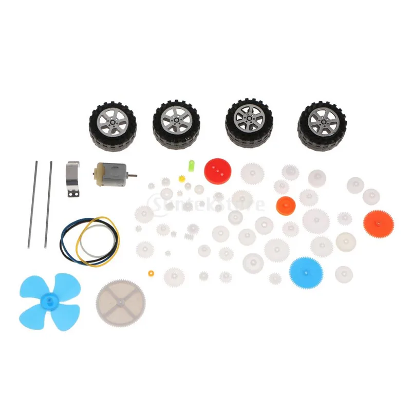 Selection Gear Bag *62 ,Micro 130 DC Motor Gear Set,Plastic Gear and Wheel