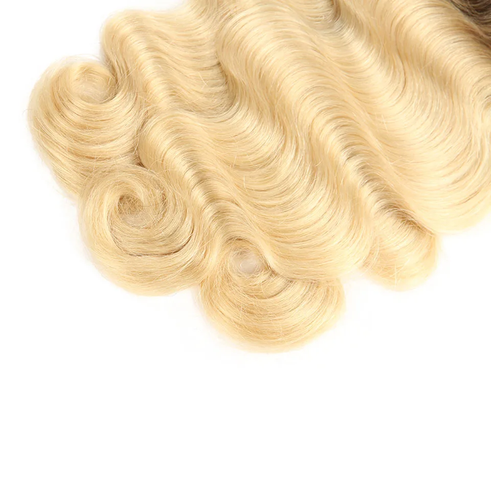 Sleek T1B/613 Blonde Bundles Brazilian Hair Body Wave 100% Human Hair Extension 1 Pc Remy Hair 10 To 30 inches