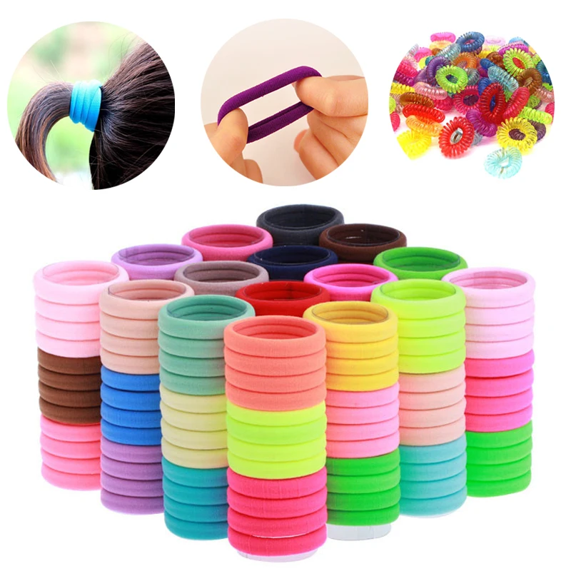 

30/50/100pcs Gum for Hair Accessories for Women Headband for Girls Elastic Rubber Bands Hair Ornaments Rubber Hair Band Hairband