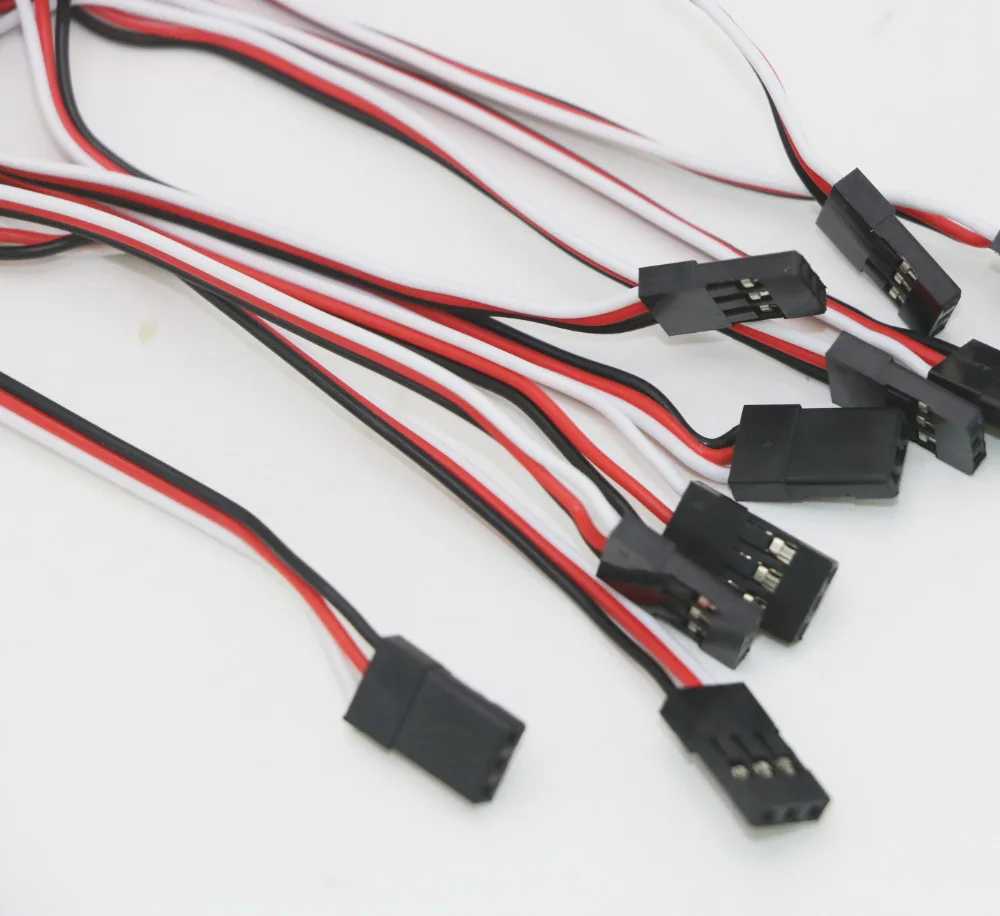 10 stücke 100mm/150mm/200mm/300mm/500mm RC Servo Verlängerung Kabel kabel Draht Blei JR Für Rc Hubschrauber Rc Drone – Detail 20