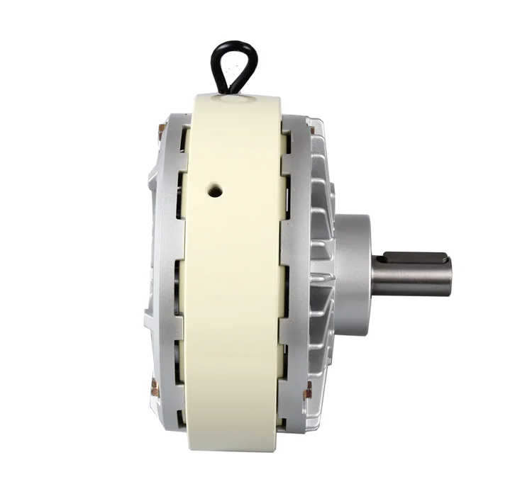 Freno de un solo eje, embrague de polvo magnético de 2,5 kg, controlador de tensión de 24V, freno de motor de polvo magnético de doble eje único
