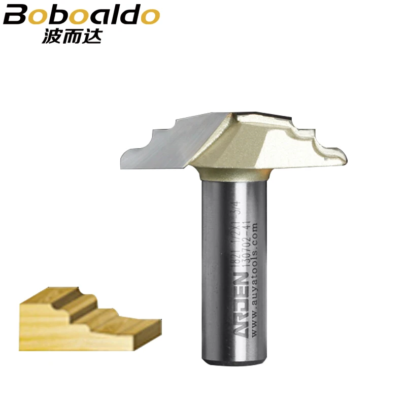Herramienta de tallado de carburo de acero de tungsteno sólido, herramientas de carpintería ranuradas, broca enrutadora Arden, herramientas de carpintería, inmersión clásica, 1 Uds.