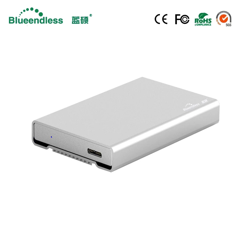 Hdd Enclosure Suit for 9.5/12.5/15mm Caddy Sata to Usb 3.0 Thickness Hard Drive HDD Hard Disk 6GBPS High Speed 2.5\