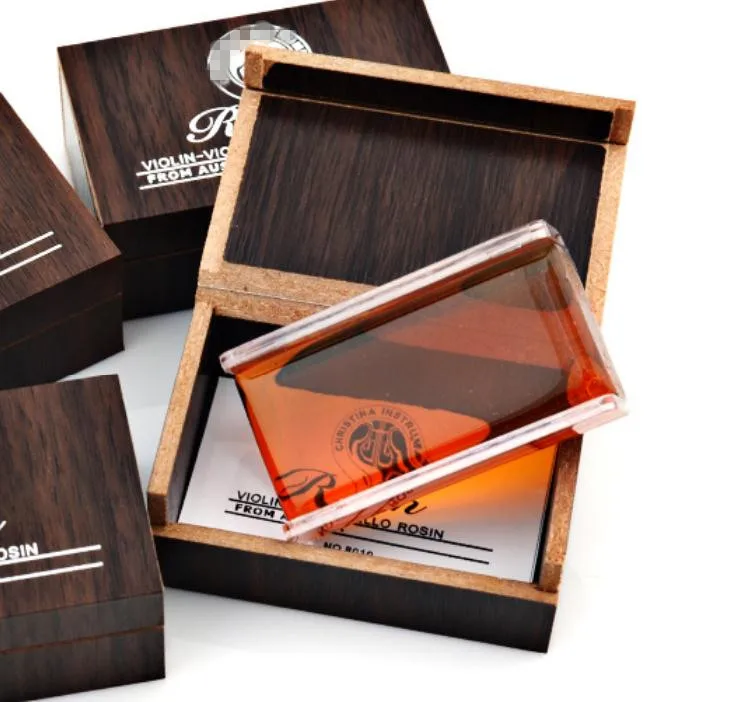 شفافة الكمان الصنوبري مخصصة الكمان ملحقات أجزاء الكمان مع صندوق خشبي