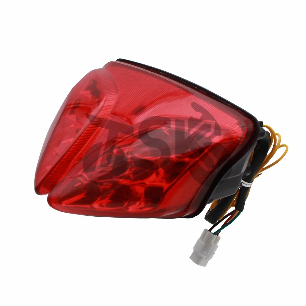 For Suzuki K8 K9 K11 GSX-R 600 750 2008-2012 GSXR 1000 2009-2016 Integrated LED Rear Tail Light Turn Signal RED