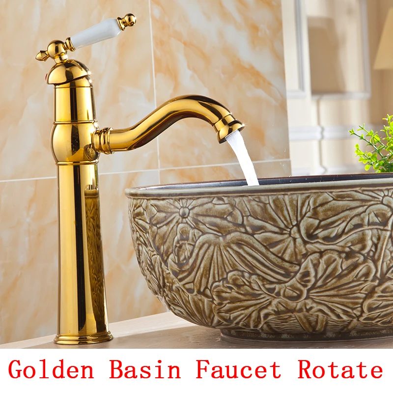 

Gold bathroom wash basin faucet mixer pull out, Brass retro basin faucet antique, Copper water tap kitchen sink basin faucet