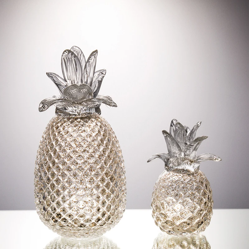 

Creative Crystal Pineapple Ornament Plant fruit Arts And Crafts Miniature Figurines Wedding Gifts Home Decoration Accessories