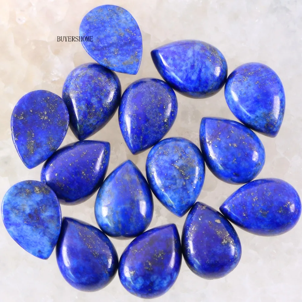 18x13MM goccia d\'acqua perline di pietra naturale multicolore Lapis cristallo opale arenaria onice corniola Cabochon 10 pezzi