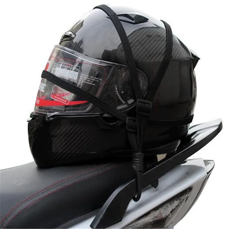 20 X Black 60cm Motorcycle Bike Rope Net Mesh  Storage For Helmet Luggage