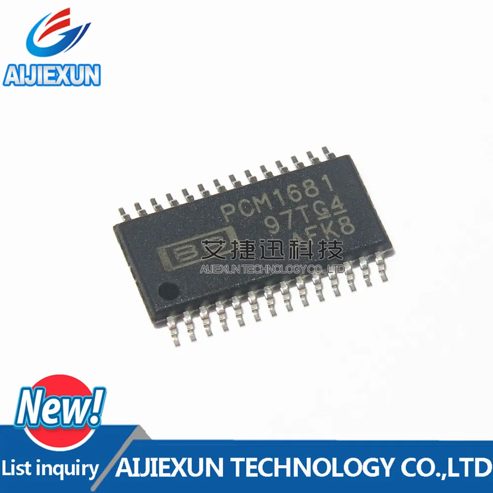 2PCS PCM1681PWPR PCM1681 TSSOP28 DAC 8-CH Delta-Sigma 24-bit 28-Pin HTSSOP EP T/R in stock 100% New and original