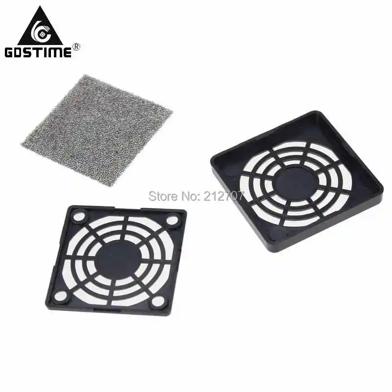 500PCS/LOT Gdstime 50mm Fan Dustproof Cover Computer Case Mesh PC Dust Filter Black 5cm