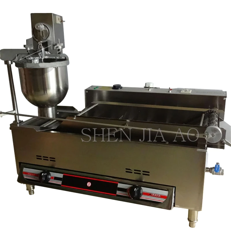 Gas and Electric Automatic Donut Machine T-100A Commercial Donut Machine Fryer Maker_Donut stainless steel Doughnut makers  1PC