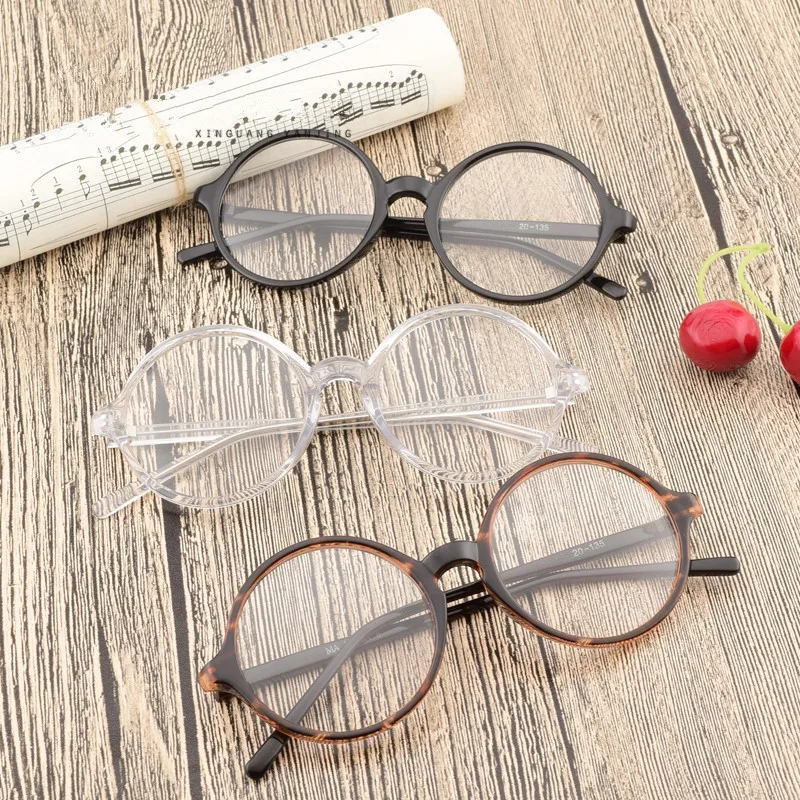 50mm Vintage Round Eyeglasses Frames Full Rim Men Women Retro Glasses Eyewear myopia Rx able