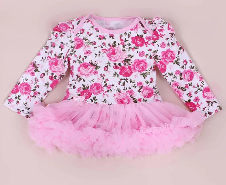

First Birthday Costumes For Baby Girls Cute Rompers infant Lace Ruffle Princess Jumpsuits Newborn Flower Leopard Dress Wedding
