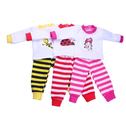15 Styles Pajamas & Nightgown Cute Pattern Fit 18 Inch American Doll & 43Cm Baby Doll For Generation Accessories Girl's Toy