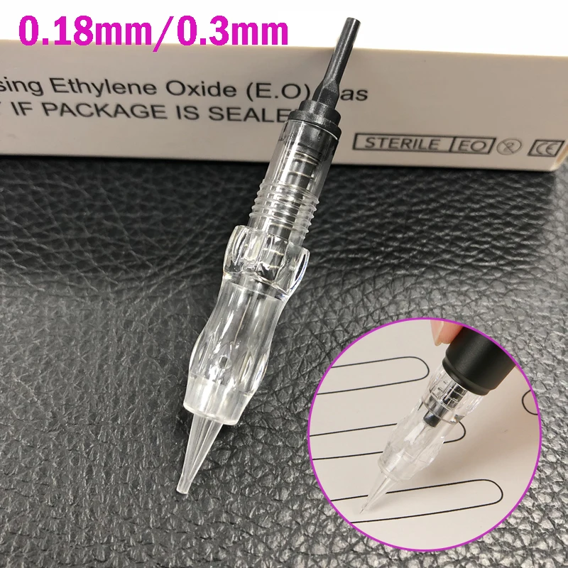 

50PCS Tattoo Needles Permanent Makeup Cartridges For dermografo Machine Kit Eyebrow Needle for PMU Machine Black Pearl Machine