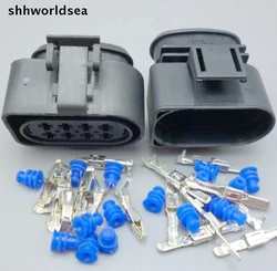 Shhworldsea 4sets 8 Pin 3.5m Car Oil nozzle plug Fuel spray nozzle plug Auto common rail crankshaft sensor connector