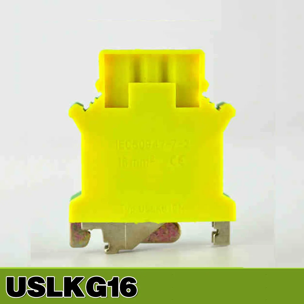 USLKG-16 UK Series DIN Rail Screw Clamp Terminal Blocks