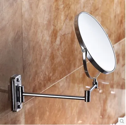 Morden bathroom mirror make up folding bathroom mirror wall mounted mirror folding cosmetic mirror double faced 3x