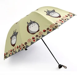 10pcs Sunny Rainy Umbrellas Cartoon  Umbrellas Cute Daily Folding Umbrella Cosplay Collection Wholesale