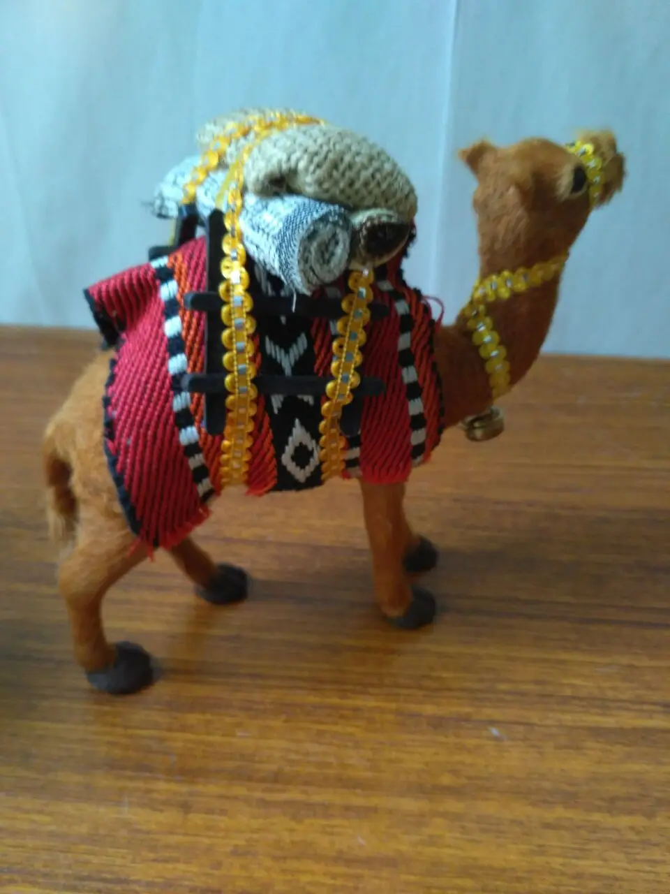 plastic&furs camel model about 20x17cm taking cargos camel handicraft prop,home decoration furnishings,toy gift d1340