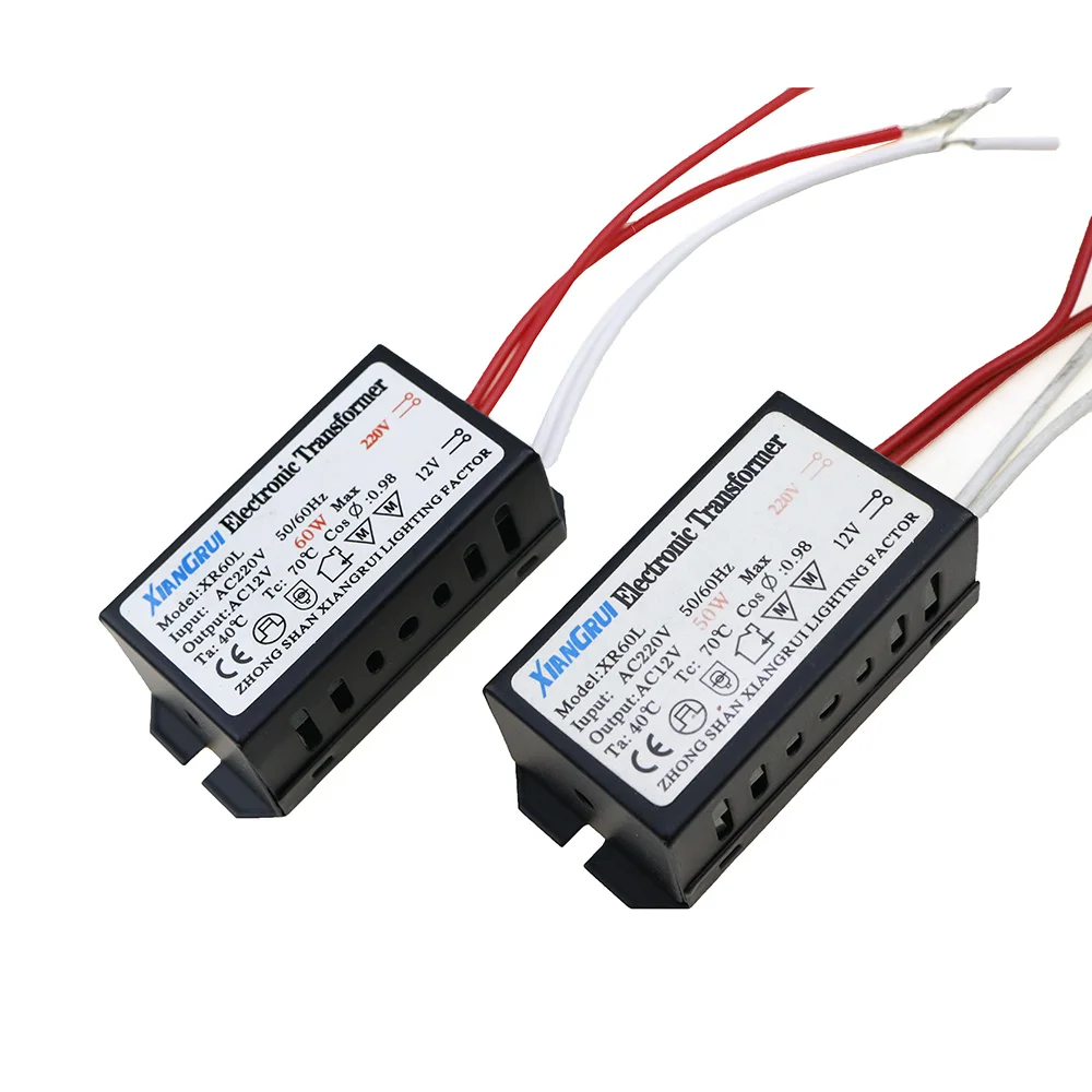 AC 12V Electronic Transformer 20W 40W 60W 80W 105W 120W 160W 180W 200W 250W For Halogen lamp & Crystal Lamp G4 Light Beads 1PCS