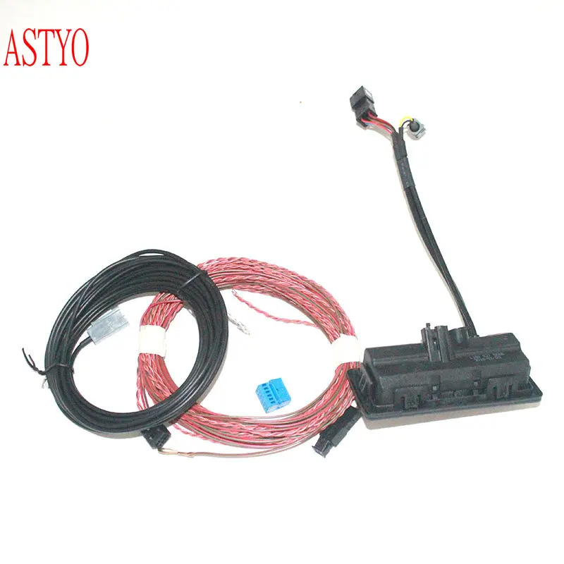 

ASTYO Car MQB MIB Rear View Camera Trunk handle with High Guidance Line Wiring harness For Touran Tiguan 2017