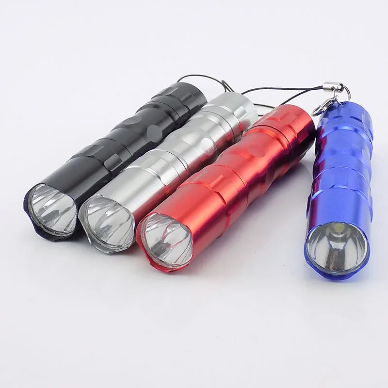 4 color Mini waterproof LED flashlight small keychain Flashlights linterna penlight flash Torch lamps light AA for camping