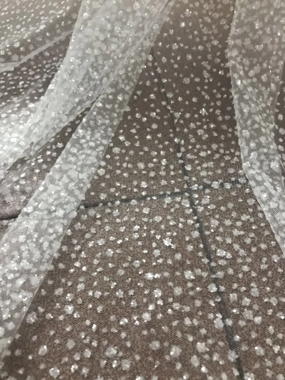 

Printed glued glitter net Lace Fabric SYJ-1096 Glued Glitter tulle fabric for beautiful dress